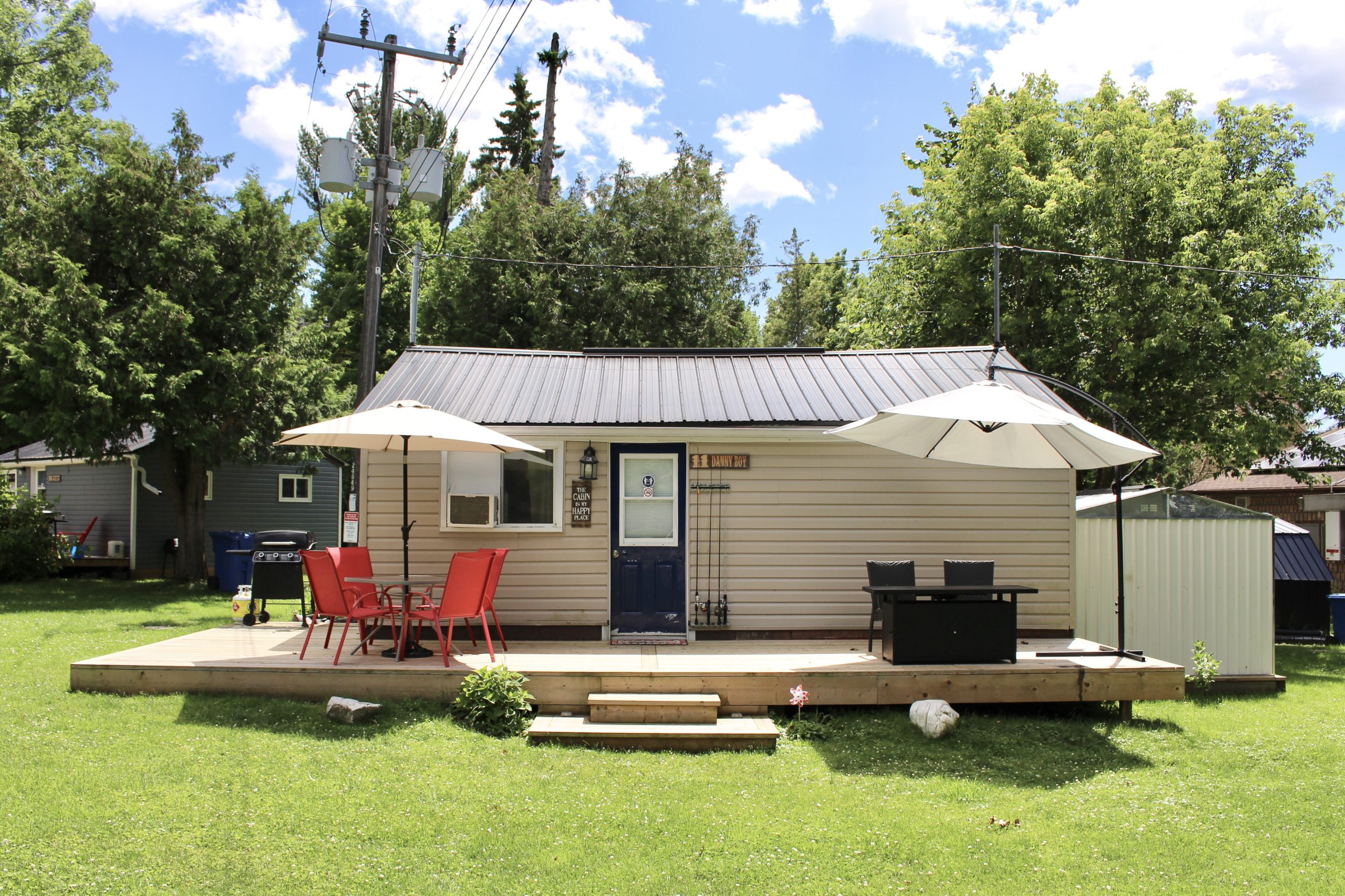 Lakefront cottage exterior Lake Dalrymple Resort Ontario
